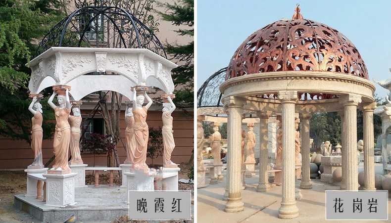 歐式景觀涼亭，大理石涼亭，石雕景觀涼亭