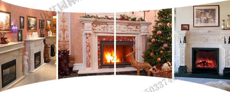 歐式壁爐架實景，大理石壁爐架定制，石雕壁爐架工廠