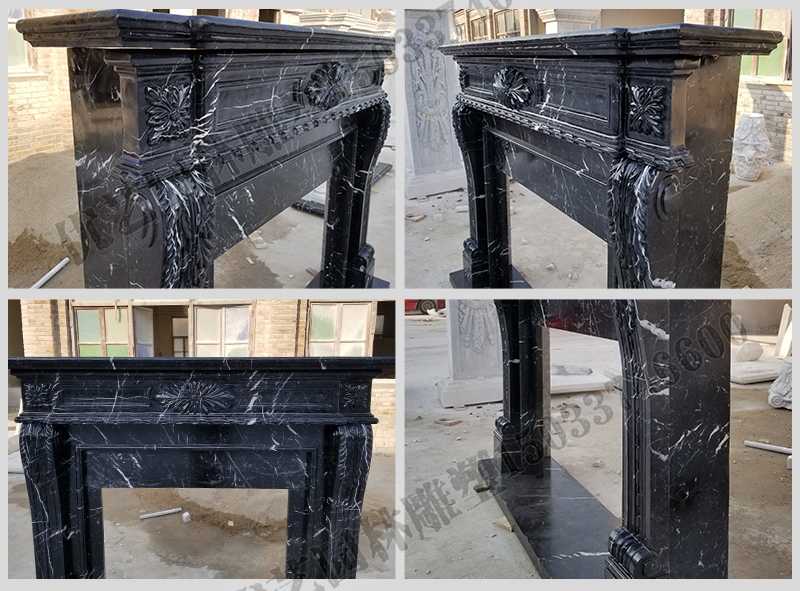 石雕壁爐架廠家，石雕壁爐架工廠，定制石雕壁爐架