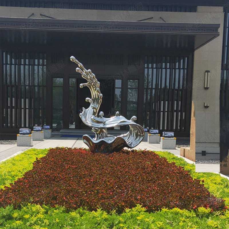 不銹鋼流水雕塑，不銹鋼雕塑廠家